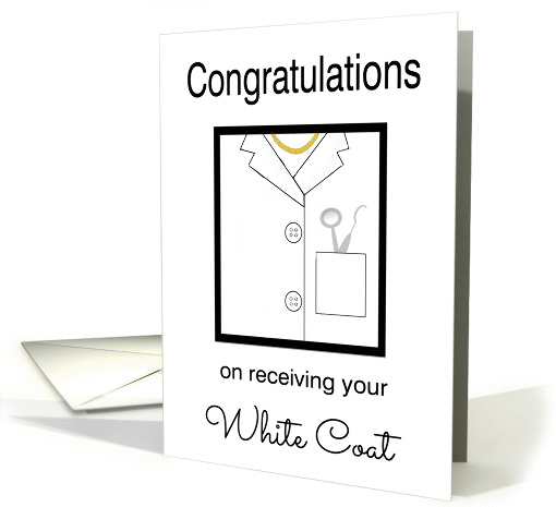 Female Dental White Coat Congratulations - White Coat &... (1410368)