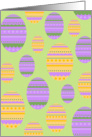 Vector easter egg pattern Easter card