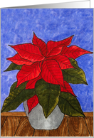 (in Swedish) poinsettia flower floral Christmas card