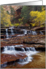 Archangel Falls, Zion National Park, Blank Note Card