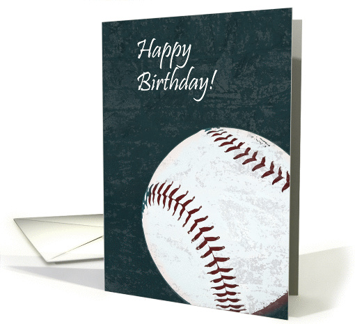 baseball ball - happy birthday card (1062491)
