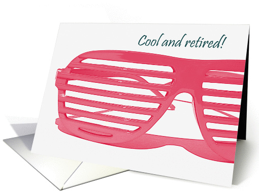 Red trendy sunglasses for Cool and retired Retirement... (1071465)