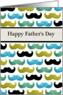 Mustache pattern - Happy Father’s Day For Dad card