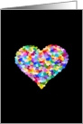 Colorful Heart of Hearts - Modern Love & Romance blank note card