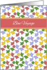 Bon Voyage card - Colorful Spanish Alhambra-tiles inspired pattern card