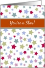 You’re a star! Congratulations on your academic achievement card