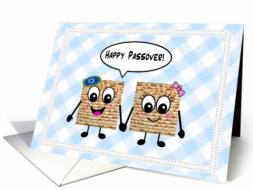 Cute cartoon matzot - Happy Passover card (1065191)