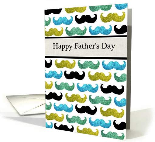 Mustache pattern - Happy Father's Day For Dad card (1065605)