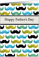 Mustache pattern - Happy Father’s Day For Dad card