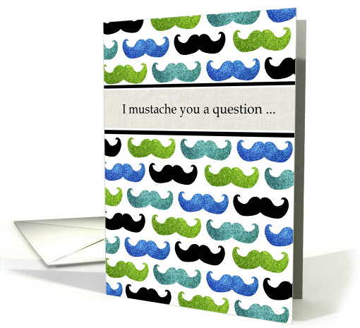 I mustache you a question ... will you be my best man? card (1065619)