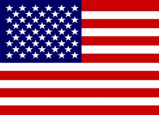 Patriotic USA flag...