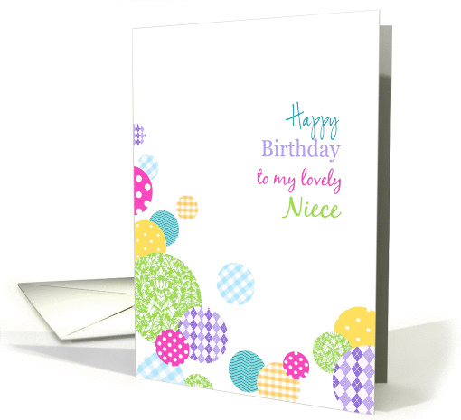 Happy Birthday lovely niece - Colorful pretty pattern... (1091974)