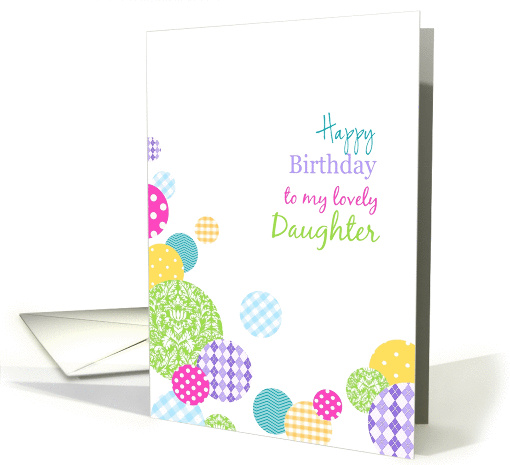 Happy Birthday lovely daughter - Colorful pretty pattern... (1091976)