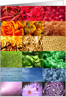 Photography Rainbow - Colorful collage of multicolored photos card