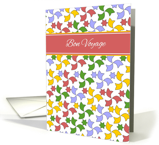 Bon Voyage card - Colorful Spanish Alhambra-tiles... (1094396)