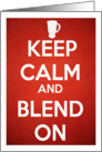 Blender Party Invitation Keep Calm and Blend On card