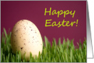 Happy Easter - Easter Egg in Grass card