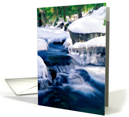 Winter Waterfall card (1070237)