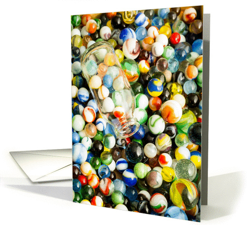 Happy Birthday Glass Marbles card (1070255)