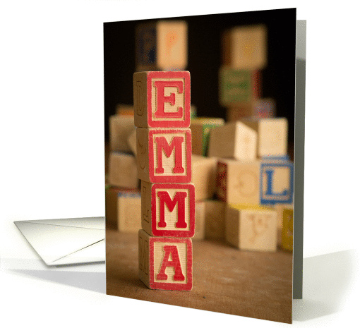 Happy Birthday Emma card (1070601)