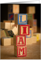 Happy Birthday Liam card