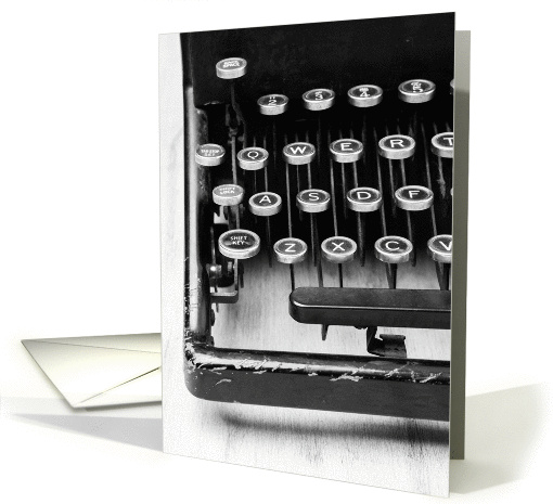 Happy Administrative Professionals Day Vintage Manual Typewriter card