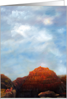 Canyon Overlook Native Americans in New Mexico Fine Art Blank Note Card