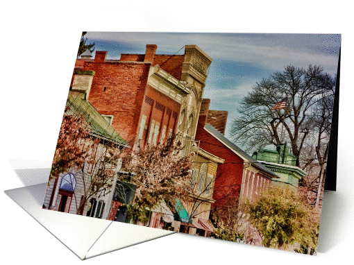 Street scene - Shepherdstown WV - East German Street card (1078880)