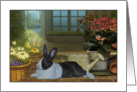 Easter Bunny Gardener card