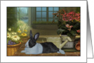 Mother’s Day Bunny Gardener card