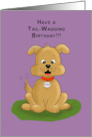 Tail-Wagging Birthday in Purple card