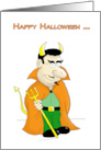 Halloween Cartoon Shifty Devil card