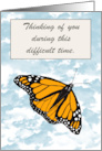 Thinking of You Monarch Butterfly card