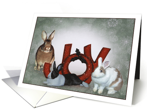 Season's Greetings Bunny Joy card (1171372)
