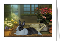 Mother’s Day Bunny Gardener card