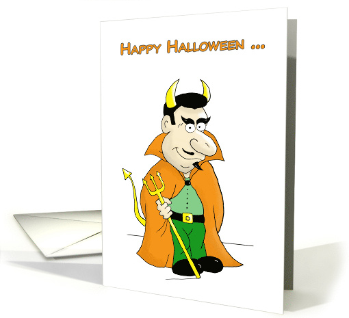 Halloween Cartoon Shifty Devil card (1632362)