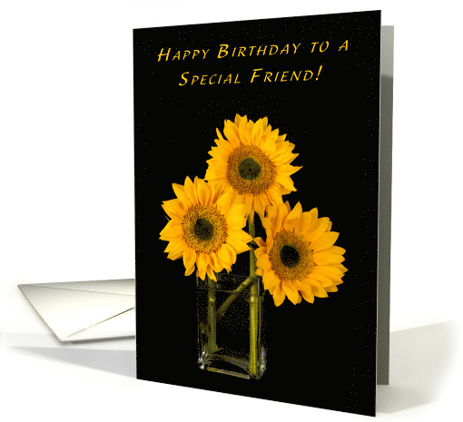 For a Special Friend Sunflower Birthday card (1637454)