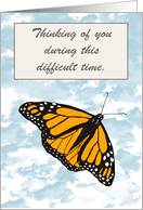 Thinking of You Monarch Butterfly card