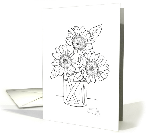 Color Me Sunflowers card (1643676)