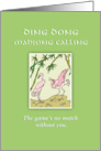 Mahjong Calling Get Well card