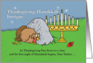 Thanksgiving-Hanukkah Intrigue card