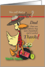 Dad, Double Thanks card