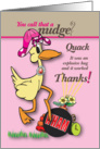 A Quack of Thanks card