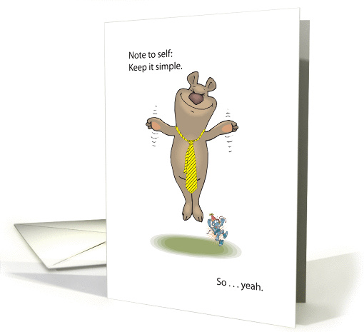 Be Happy, Keep It Simple card (1072468)