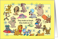 Sympathy with a twist on the loss of your dog card