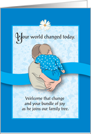 Adopting a bundle of joy, a boy card