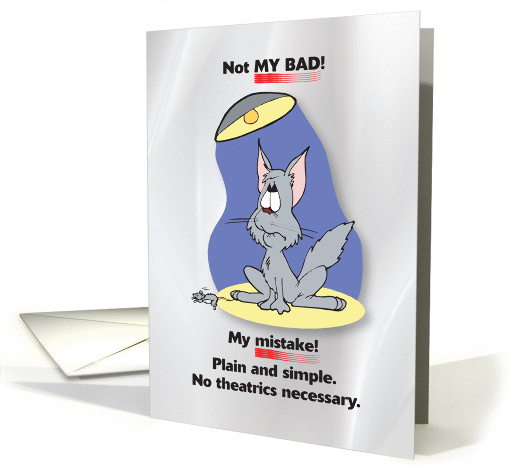 Sorry, my mistake card (1139072)