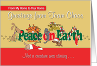 Holidays Greetings from Team Chaos card