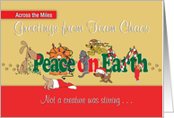 Team Chaos Christmas Greetings Across the Miles card