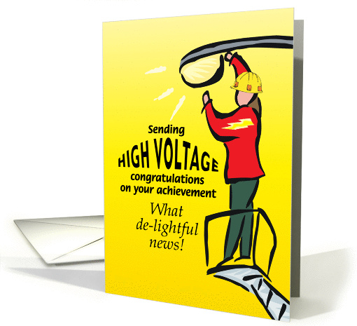 Congratulations on your electrifying career card (1158036)